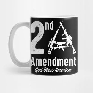 2A Second Amendment God Bless America Gun Rights Gift Mug